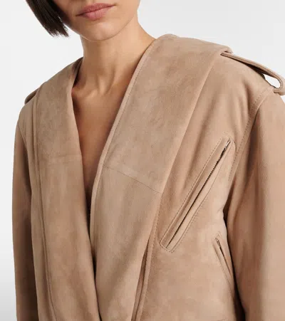 Alaïa Suede Biker Jacket