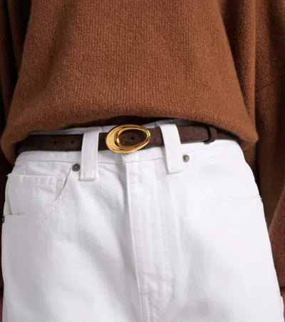 Khaite Olivia Leather Belt