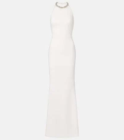 Givenchy Crystal-embellished Open-back Gown In White