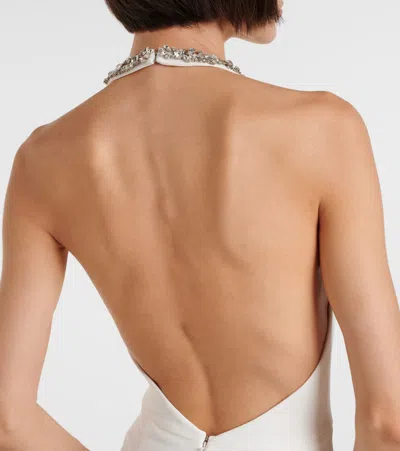 Givenchy Crystal-embellished Open-back Gown In White