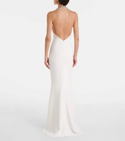 Givenchy Crystal-embellished Open-back Gown In White