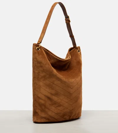 Saint Laurent Niki Suede Bucket Bag