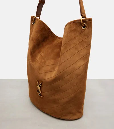 Saint Laurent Niki Suede Bucket Bag