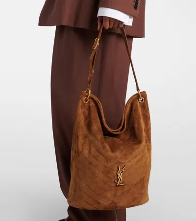Saint Laurent Niki Suede Bucket Bag