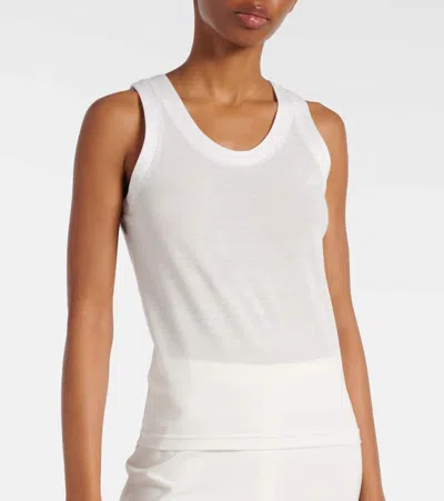 Khaite Isha Cotton-blend Jersey Tank Top