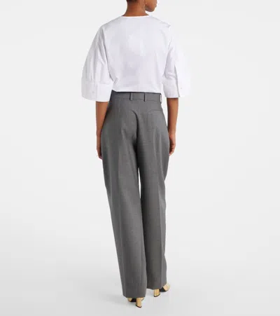 Givenchy Wool Tapered Pants In Gray