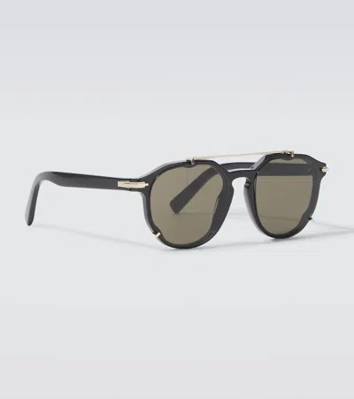 Dior Blacksuit Ri Round Sunglasses