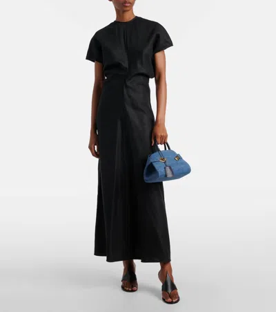 Ferragamo Hug Small Denim Tote Bag