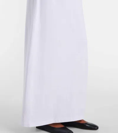 Leset Exclusive Margo Cotton T-shirt Maxi Dress In White