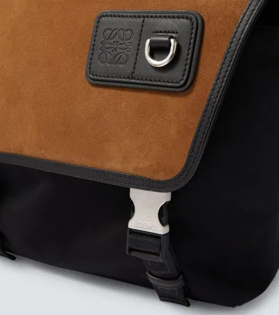 FLEX M号帆布与绒面革邮差包