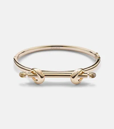 Ananya Chakra 18kt Gold Bracelet With Diamonds And Quartz