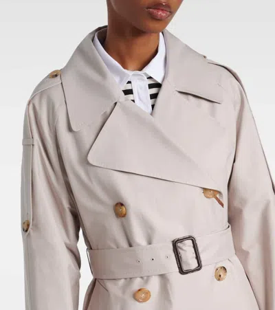 Max Mara Felipe Cotton-blend Twill Trench Coat