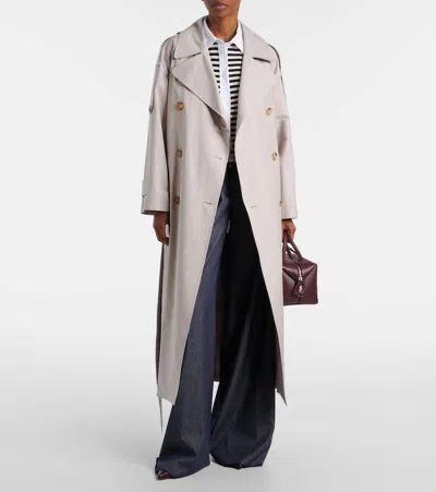 Max Mara Felipe Cotton-blend Twill Trench Coat