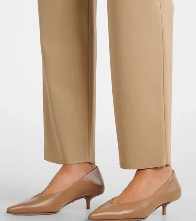 Max Mara Dede Pleated Cotton Slim Pants