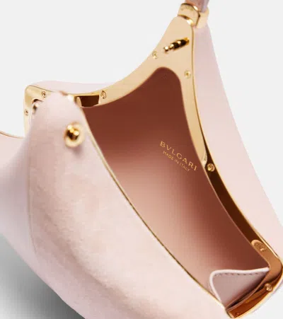 Bvlgari Gingko Leather And Suede Clutch