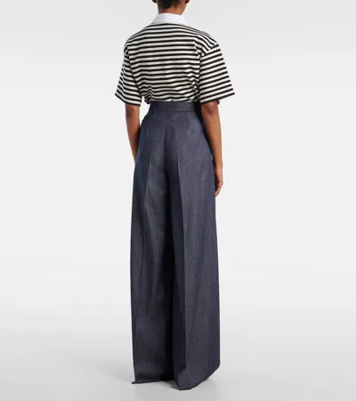 Max Mara Baden Pleated Virgin Wool Wide-leg Pants