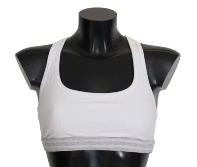 Dolce & Gabbana Elegant White Stretch Sport Women's Bra