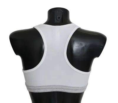 Dolce & Gabbana Elegant White Stretch Sport Women's Bra