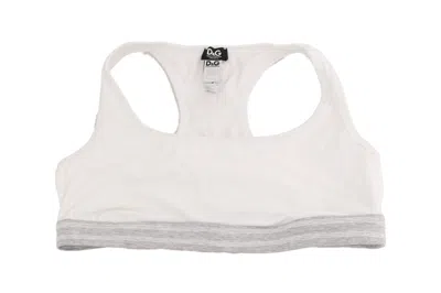 Dolce & Gabbana Elegant White Stretch Sport Women's Bra