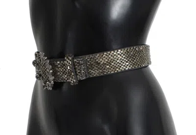 Dolce & Gabbana Embellished Sequined Wide Waist Women's Belt