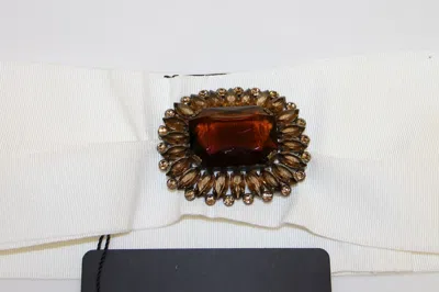 Dolce & Gabbana Embellished Snap Button Waist Women's Belt