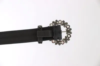 Dolce & Gabbana Embellished Sequined Wide Waist Women's Belt
