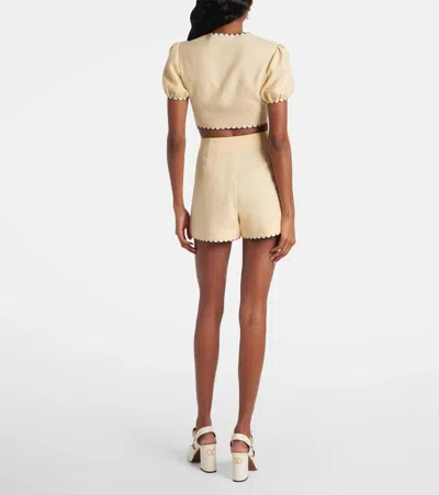 Valentino Escape Floral Embroidered Shorts