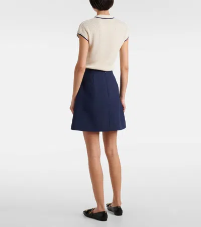 Valentino Crepe Couture Bow-detail Miniskirt
