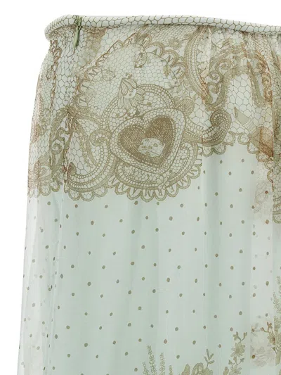 Zimmermann Green Crush Flutter Maxi Skirt In Green