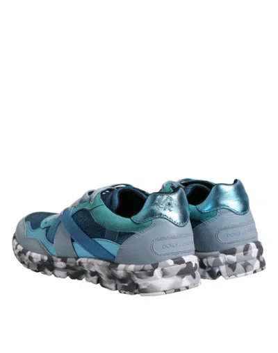Pre-owned Dolce & Gabbana Multicolor Lace Up Low Top Men Sneakers Men's Shoes ()