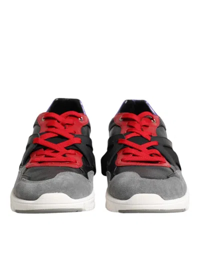 Pre-owned Dolce & Gabbana Multicolor Lace Up Low Top Men Sneakers Men's Shoes ()