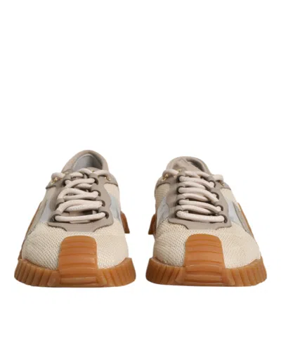 Pre-owned Dolce & Gabbana Multicolor Lace Up Low Top Ns1 Sneakers Men's Shoes ()