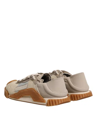 Pre-owned Dolce & Gabbana Multicolor Lace Up Low Top Ns1 Sneakers Men's Shoes ()
