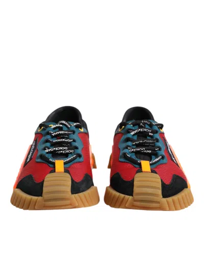 Dolce & Gabbana Multicolor Logo Low Top Ns1 Sneakers Men's Shoes