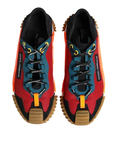 Dolce & Gabbana Multicolor Logo Low Top Ns1 Sneakers Men's Shoes
