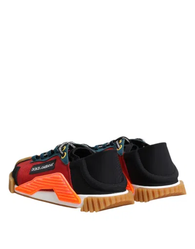 Dolce & Gabbana Multicolor Logo Low Top Ns1 Sneakers Men's Shoes