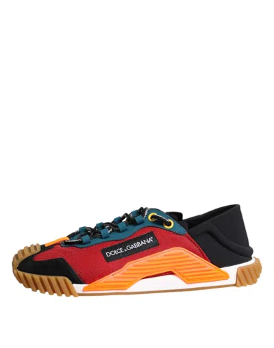 Dolce & Gabbana Multicolor Logo Low Top Ns1 Sneakers Men's Shoes