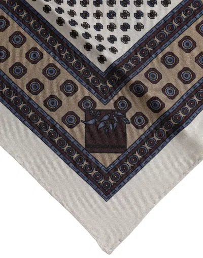 Dolce & Gabbana Multicolor Patterned Square Men Foulard Scarf In Multi