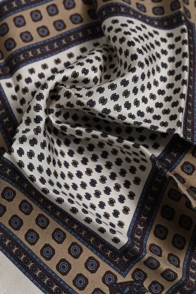 Dolce & Gabbana Multicolor Patterned Square Men Foulard Scarf In Multi