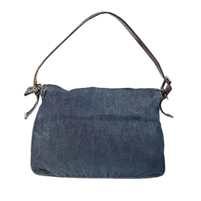 Pre-owned Fendi Blue Denim Handbag Shoulder Bag ()
