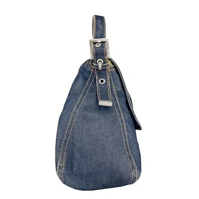 Pre-owned Fendi Blue Denim Handbag Shoulder Bag ()