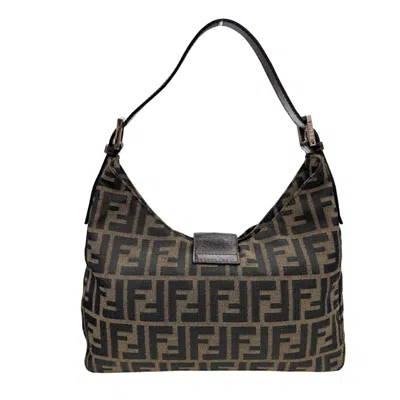 Pre-owned Fendi Brown Canvas Shoulder Bag ()