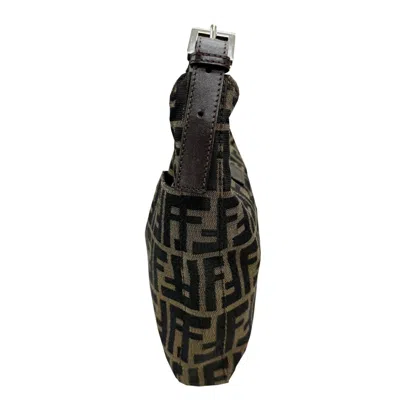 Pre-owned Fendi Brown Canvas Shoulder Bag ()