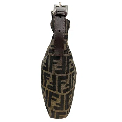 Pre-owned Fendi Brown Canvas Shoulder Bag ()