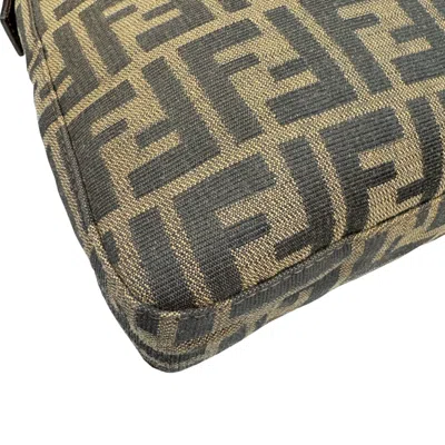 Pre-owned Fendi Brown Canvas Shoulder Bag ()