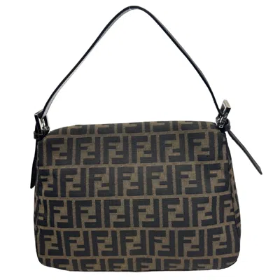 Pre-owned Fendi Brown Canvas Shoulder Bag ()