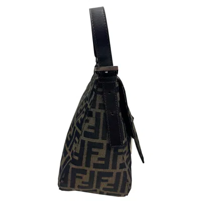 Pre-owned Fendi Brown Canvas Shoulder Bag ()