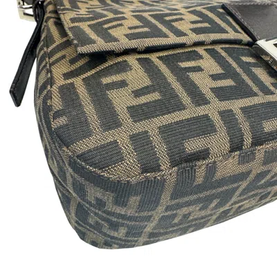 Pre-owned Fendi Brown Canvas Shoulder Bag ()
