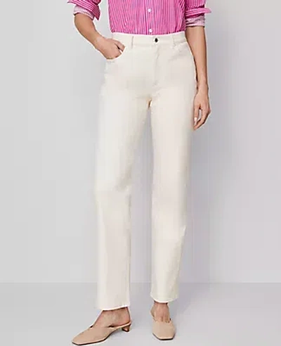 Ann Taylor The Perfect Straight Jean In White