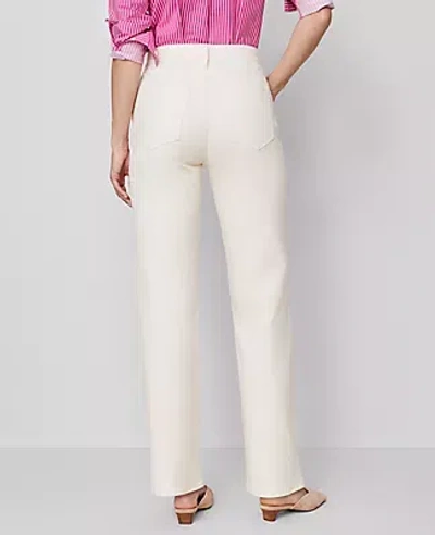 Ann Taylor The Perfect Straight Jean In White